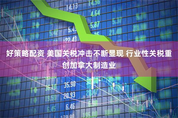 好策略配资 美国关税冲击不断显现 行业性关税重创加拿大制造业