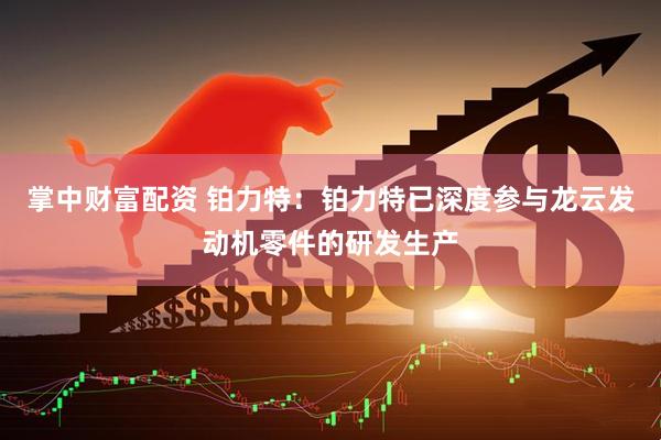 掌中财富配资 铂力特：铂力特已深度参与龙云发动机零件的研发生产